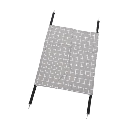 ACOGEDO Gemütliche Katze Hanging Hängematte Bett mit Metallhaken und Gurten - XL 57x47cm Reversibler Graues Plaid -Haustierhängematte für Kleine Tiere von ACOGEDO