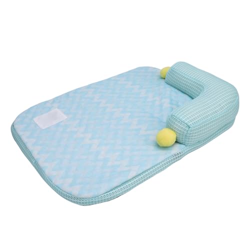 ACOGEDO Hundekühlungsmatte Kissen Waschbarer L -Form Bequemes Sommer Haustierbett (M) von ACOGEDO