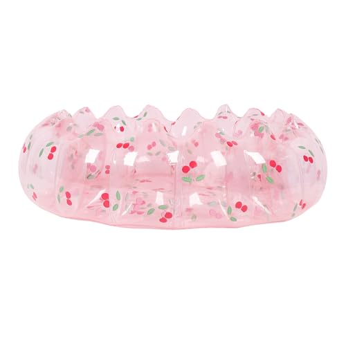 ACOGEDO Kleine Aufblasbare Pool -Premium -verdickte PVC -Kleinkinder Ball Grube Spaß Im Freien Im Freien Im Freien Im Freien (Transparente Kirsche) von ACOGEDO