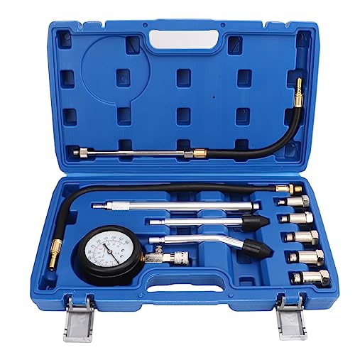 ACOGEDO Kompressionstester Automotive, 17pcs Zylinderkompressionstester Kit 0‑300psi Motor Uvinersal Zylinderdruckdruckerkennung Digitalemalme Motorkompressionstester Komprimierung von ACOGEDO