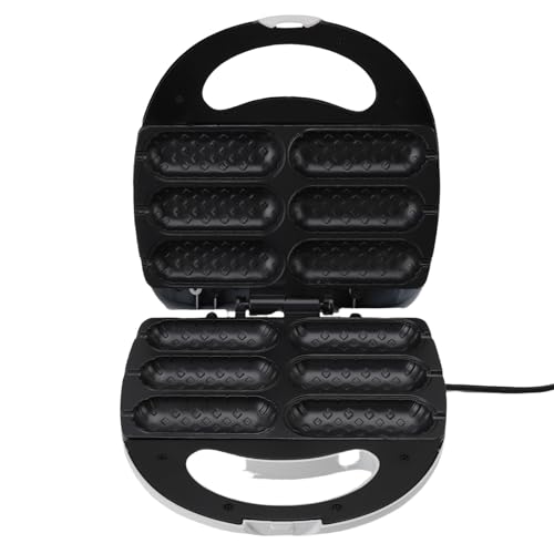 ACOGEDO Nicht-STICK-Hot-Dog-Hersteller für Schnelle und Einfache Frühstückswürste, 750W Wurstrollkocher, Tragbarer Maishund & Waffelgrill, 220 V EU-Stecker (220V EU-Stecker) von ACOGEDO