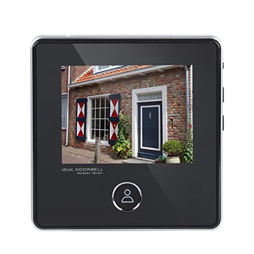 ACOGEDO Peephole Türklingelkamera mit Nachtsicht | 0,3 MP Weitwinkelobjektiv für Echtzeitüberwachung | Einfacher Betrieb | 2,8 Zoll LCD Display | Eingebauter Speicher von ACOGEDO