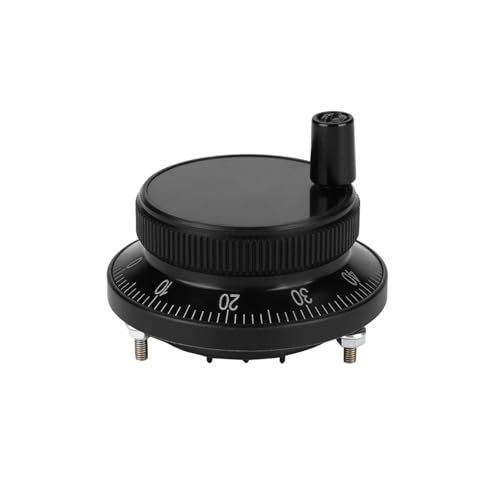 ACOGEDO Präzisionsimpulscodierer für CNC -Systeme - 5 V 60 Mm Handradhandbuch mit Hoher Zuverlässigkeit und Leichtem Design in Schwarz (BLACK) von ACOGEDO