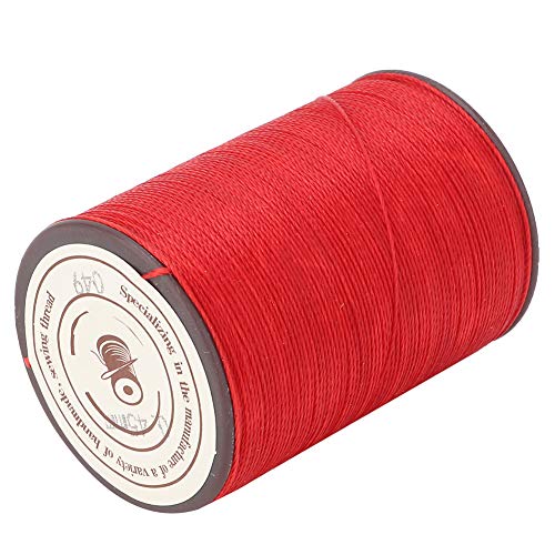 ACOGEDO Premium -Wachse Ledernähenfaden 0,45 Mm Schwarzes Polyesterkabel 160 M Rollen für Handverkehr und Lederarbeit (049 Big Red) von ACOGEDO
