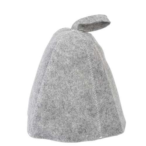ACOGEDO Sauna -Hut -Kopfschutz mit Luftzirkulation und Wasserabsorption Unisex Sauna Filzhut für Baden und Vaporarium, Einfaches Hang Kleines Ringdesign von ACOGEDO