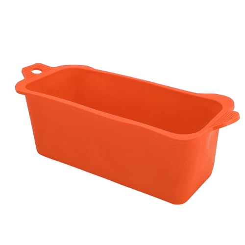 ACOGEDO Silikonfettbecher -Leckdosen -wiederverwendbares Fettfänger für BBQ Camping (ORANGE) von ACOGEDO