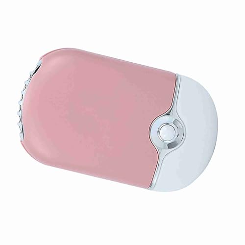 ACOGEDO USB-Mini-Lüfter für eine Schnelle Trockene Wimpernerweiterung, Verbesserte Kühlung mit Klimaanlagenfunktion, Rosa, Tragbar und Wiederaufladbar für den Komfort für den Fall (PINK) von ACOGEDO