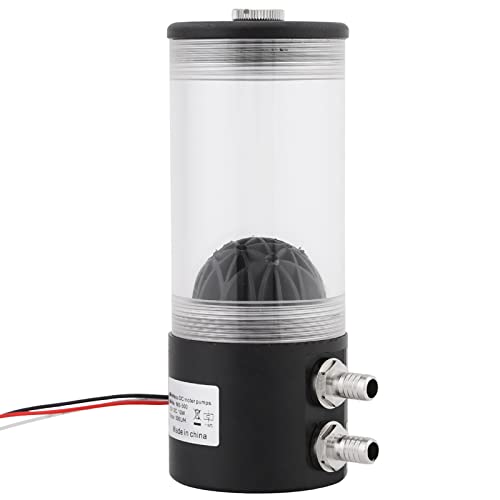 ACOGEDO Ultra-Quiet DC 12V Wasserkühlpumpe mit Integriertem Tank und Wärmetauscher | 500 L/h Durchflussrate | Stummschaltpumpe für Computer Flüssigkühlsystem ACOGEDO Ultra-Quiet DC 12V Wasserkühlpumpe mit Integriertem Tank und Wärmetauscher | 500 L/h Durchflussrate | Stummschaltpumpe für Computer Flüssigkühlsystem von ACOGEDO