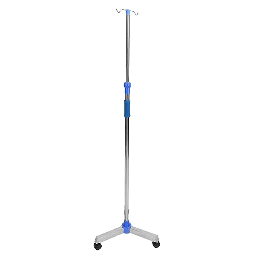 ACOGEDO Verstellbare IV -Ständerpol mit Edelstahl -Teleskopdesign und Dreieckige Basis, Bodenstehender IV Beutelhalter mit Dicker Stange und 2 Haken für den Gebrauch zu Hause und Klinik ACOGEDO Verstellbare IV -Ständerpol mit Edelstahl -Teleskopdesign und Dreieckige Basis, Bodenstehender IV Beutelhalter mit Dicker Stange und 2 Haken für den Gebrauch zu Hause und Klinik von ACOGEDO
