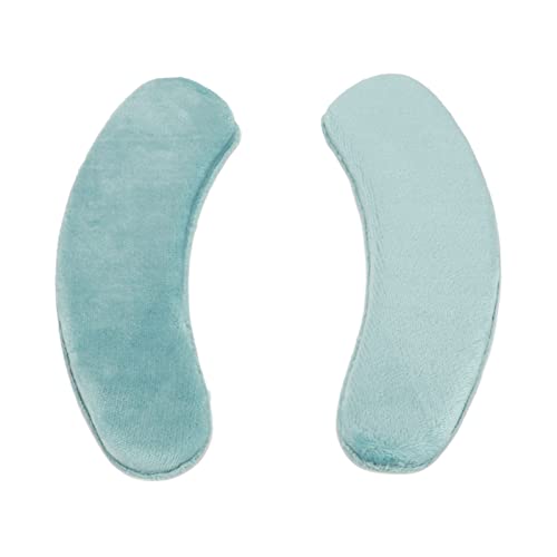 ACOGEDO Weiche Toilettensitze Abdeckung Kissen 2-Pack, 37 Cm Waschbarer Wiederverwendbarer Flanell und Baumwolle, Komfortable Toilettenpolster für Zuhause und Hotel Verwendung in Grau (hellblau) von ACOGEDO