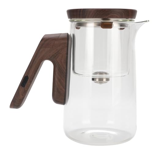 Smart Magnetic Glass Teekanne 800 Ml mit Sieb und Timer für Effizientes Teebrauen und Wassertrennung von ACOGEDO