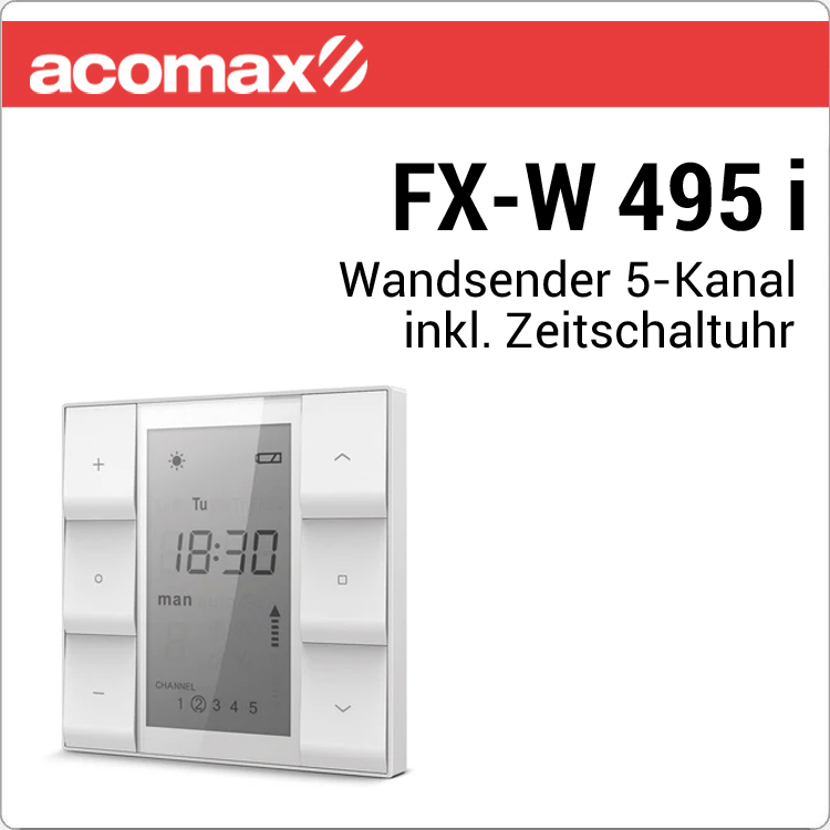 FX-W 495 i ACOMAX Funk-Wandsender 5-Kanal Time von ACOMAX