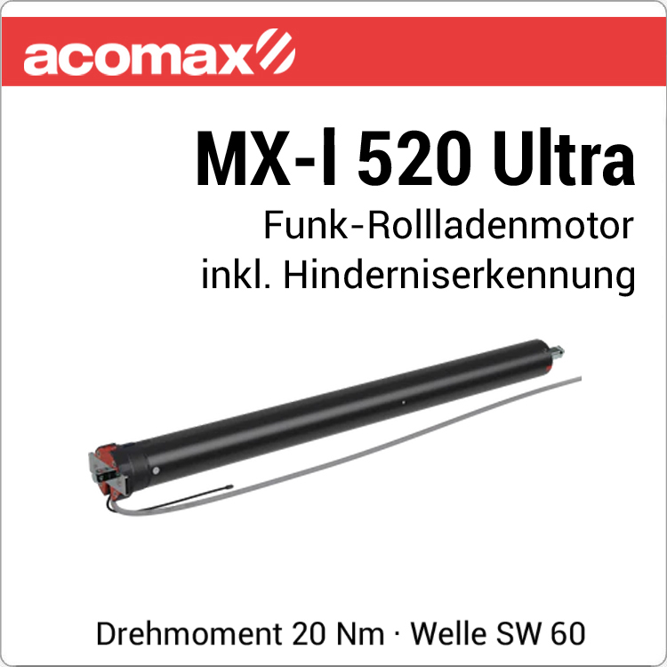 MX-I 520 Ultra Funk-Rollladenmotor 20 Nm 230V von ACOMAX