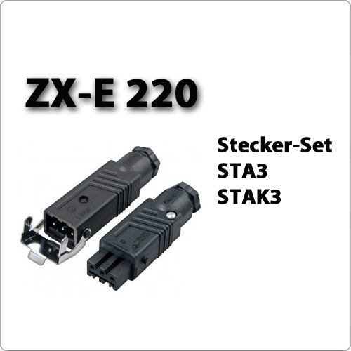 Steckerset STA3-STAK3 für Motoranschluss von ACOMAX