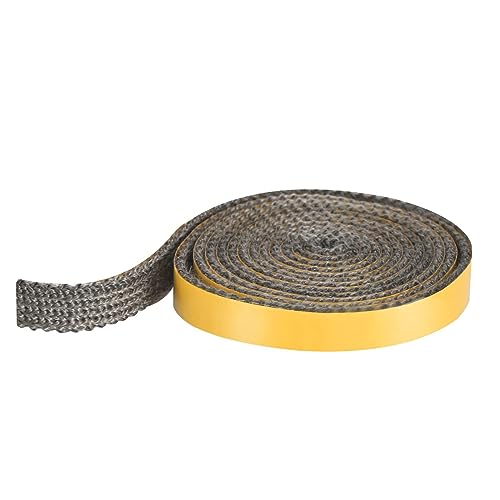 Kamin Dichtband, Selbstklebend Dichtung, Kamin Ofenrohr Dichtband, Hitzebeständiger Ofendichtschnur, Kamindichtung, Dichtung für Kaminofen, für Rauchrohr, Kamintür, Smoker, Ofen, 2mm × 15mm × 2.5m von ACONDE