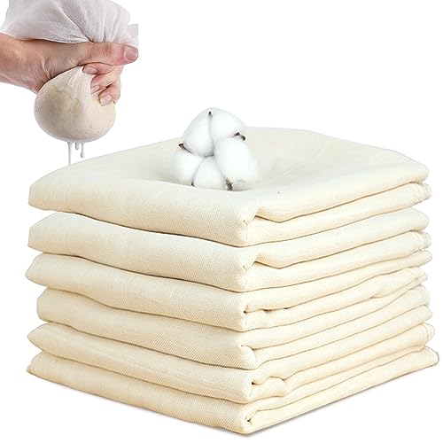 6 Stück Passiertuch, 50 x 50cm Käsetuch Feingewebt, Grad 100, Reine Baumwolle Seihtuch, Waschbar und Wiederverwendbar Filtertuch 6 Stück Passiertuch, 50 x 50cm Käsetuch Feingewebt, Grad 100, Reine Baumwolle Seihtuch, Waschbar und Wiederverwendbar Filtertuch von ACONDE