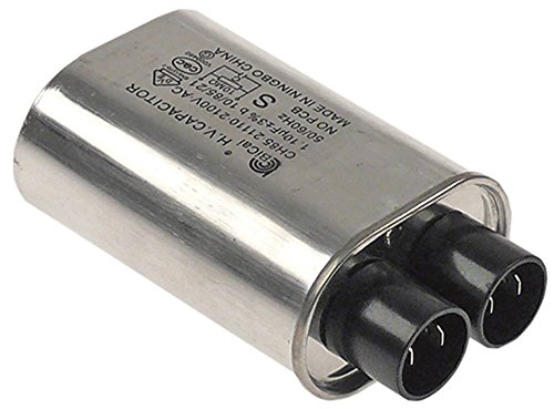 ACP HV-Kondensator CH85-21110 für Mikrowelle RMS510T, RMS510D Anschluss Flachstecker 4,8mm Becherkondensator Breite 52mm 50/60Hz von ACP