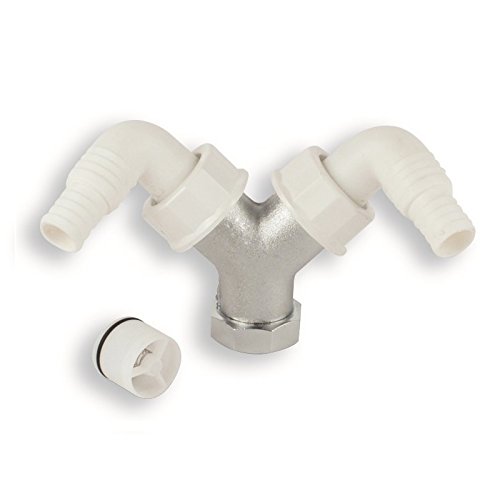 acquastilla 112716 Steckdose Doppelt Mit Rückstauklappe von ACQUASTILLA