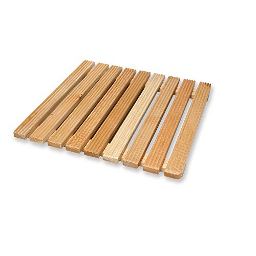 acquastilla 116886 Tritthocker Quadratisch aus Holz für Dusche von ACQUASTILLA