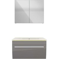 Acquavapore - Badmöbel Set Gently 3 V1 Weiß/Grau mdf Waschtisch 70cm nein ohne LED-Beleuchtung Acquavapore - Badmöbel Set Gently 3 V1 Weiß/Grau mdf Waschtisch 70cm nein ohne LED-Beleuchtung von ACQUAVAPORE