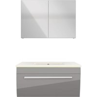 Acquavapore - Badmöbel Set Gently 3 V1 Weiß/Grau mdf Waschtisch 80cm ohne LED-Beleuchtung Acquavapore - Badmöbel Set Gently 3 V1 Weiß/Grau mdf Waschtisch 80cm ohne LED-Beleuchtung von ACQUAVAPORE