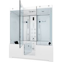 Acquavapore - Kombination Badewanne Dusche K80-WS-TH-A-EC-EA Duschtempel 100x180 cm 2K Scheibenversiegelung Acquavapore - Kombination Badewanne Dusche K80-WS-TH-A-EC-EA Duschtempel 100x180 cm 2K Scheibenversiegelung von ACQUAVAPORE