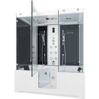 Acquavapore - Kombination Badewanne Dusche K88-SW-TH-C-EA Duschtempel 180x100 cm ohne Zusatzoption von ACQUAVAPORE