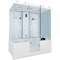 Acquavapore - Kombination Badewanne Dusche K88-WS-EH-B-EA Duschtempel 180x100 cm ohne Zusatzoption von ACQUAVAPORE