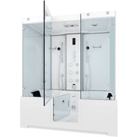 Acquavapore - Kombination Badewanne Dusche K88-WS-TH-C-EA Duschtempel 180x100 cm ohne Zusatzoption von ACQUAVAPORE