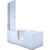 Acquavapore - Seniorendusche und Badewanne mit Tür S12D-R-ALL Dusche 85x170cm mit 2K Scheiben Versiegelung von ACQUAVAPORE