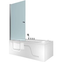 Acquavapore - Seniorendusche und Sitzwanne Kombination Wanne mit Tür S17D-TH-R 75x150x194cm Acquavapore - Seniorendusche und Sitzwanne Kombination Wanne mit Tür S17D-TH-R 75x150x194cm von ACQUAVAPORE