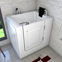 Acquavapore - Sitzbadewanne Senioren Sitzwanne mit Tür S02-TH-C-R 100x78cm von ACQUAVAPORE