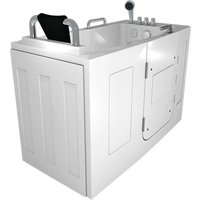 Acquavapore - Sitzbadewanne Senioren Wanne Sitzwanne mit Tür S07-TH-C-L 140x76cm von ACQUAVAPORE
