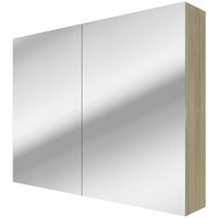 Acquavapore - Spiegelschrank, Badspiegel, Badezimmer Spiegel City 100cm braun Eich ja mit 1x 5W LED-Strahler Acquavapore - Spiegelschrank, Badspiegel, Badezimmer Spiegel City 100cm braun Eich ja mit 1x 5W LED-Strahler von ACQUAVAPORE