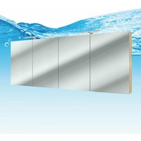 Acquavapore - Spiegelschrank, Badspiegel, Badezimmer Spiegel City 160cm braun Eich ja mit 1x 5W LED-Strahler Acquavapore - Spiegelschrank, Badspiegel, Badezimmer Spiegel City 160cm braun Eich ja mit 1x 5W LED-Strahler von ACQUAVAPORE