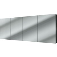 Acquavapore - Spiegelschrank Badspiegel Badezimmer Spiegel City 120cm Esche schwarz mit 5W LED-Strahler / Energiebox von ACQUAVAPORE