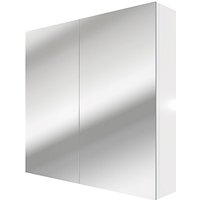 Acquavapore - Spiegelschrank Badspiegel Badezimmer Spiegel City 80cm Weiß nein ohne LED-Beleuchtung von ACQUAVAPORE