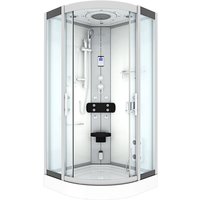 Dampfdusche Duschtempel Sauna Dusche Duschkabine D46-10T2 90x90 cm ohne 2K Scheiben Versiegelung von ACQUAVAPORE
