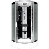 Dampfdusche Duschtempel Sauna Dusche Duschkabine D46-53M3-EC 90x90 cm mit 2K Scheiben Versiegelung von ACQUAVAPORE
