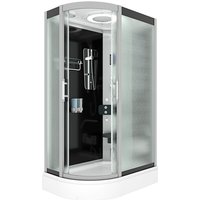 Duschkabine Komplettdusche Fertigdusche Dusche D60-73M0L-EC 120x80 cm von ACQUAVAPORE