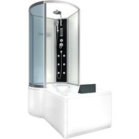 Acquavapore - Kombination Badewanne Dusche K50-R01-EC Duschtempel 100x170 cm von ACQUAVAPORE