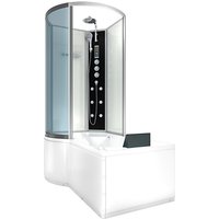 Kombination Badewanne Dusche K50-R03-EC Duschtempel 100x170 cm von ACQUAVAPORE