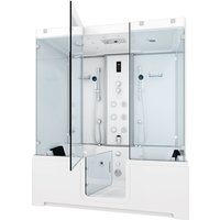 Acquavapore - Kombination Badewanne Dusche K88-WS-EH-C-EA Duschtempel 180x100 cm ohne Zusatzoption von ACQUAVAPORE