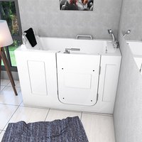 Senioren Sitzbadewanne Sitzwanne Badewanne mit Tür Pool S07-C-R 140cm von ACQUAVAPORE