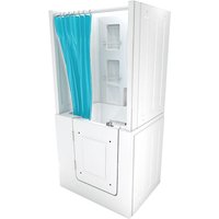 Acquavapore - Seniorendusche und Sitzwanne Kombination Wanne mit Tür S02D-A-L 78x100x205cm von ACQUAVAPORE