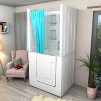 Acquavapore - Seniorendusche und Sitzwanne Kombination Wanne mit Tür S02D-B-L 100x78x205cm von ACQUAVAPORE