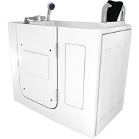 Sitzbadewanne Senioren Wanne Sitzwanne mit Tür S08-A-R 68x110cm von ACQUAVAPORE