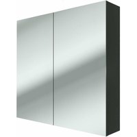 Acquavapore - Spiegelschrank Badspiegel Badezimmer Spiegel City 80cm schwarz nein ohne LED-Beleuchtung von ACQUAVAPORE
