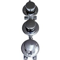 Acquavapore - Ersatz Thermostat Armatur 4 fach Umschalter Dusche D46 10cm - Silber von ACQUAVAPORE