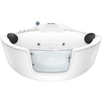 Acquavapore - Whirlpool Pool Badewanne Eckwanne Wanne W60H-SC 140x140cm mit Tür Walk-in-Pool aktive Schlauch-Reinigung von ACQUAVAPORE